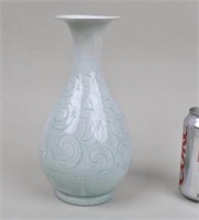 Qingbai Glaze Incised Floral Vase
