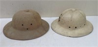 Pair of Vtg Pith/Sun Helmets