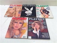 (5) Issues Playboy's  1989