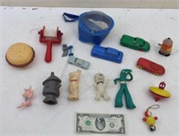 Mixed Lot of Vtg Toy Smalls  Pencil Walker Works