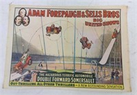 Vtg 1960 Reprint Circus Poster "A" 19 x 13