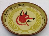 Vtg 1950's Fox Head Beer Serving Tray