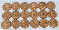 18- US MINT UNITED STATES PRESIDENT BRONZE MEDALS