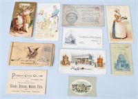 9- COLUMBIAN EXPOSITION TRADE CARD GIVEAWAYS