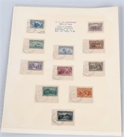 11- CANCELLED 1893 COLUMBIANS STAMPS 1c-50c