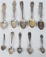 10- WORLDS FAIR STERLING SILVER SPOONS