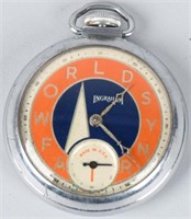 1939 NEW YORK WORLDS FAIR POCKET WATCH
