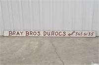 Vintage Bray Bros. Durocs Wood Advertising Sign
