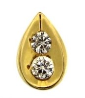 14kt Gold Pear Cut 1/2 ct Diamond Pendant
