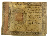 1779 Contenential Congress $60 Note *RARE