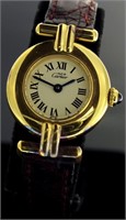 Ladies Must De Cartier Vermeil Watch