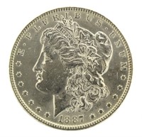 1887-P Choice BU Morgan Silver Dollar