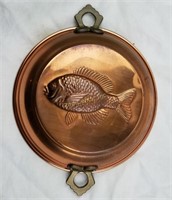 Fish Copper Decorative Cake Pan Wall Hanger
