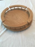 15" Lazy susan,box of misc