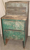 antique primitive Foreman's Desk from former Rauch