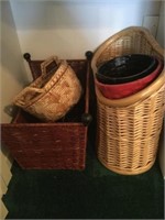 baskets, metal wire dolly