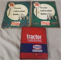 1960 Texaco Tractor Lubrication Guide Book & 1955