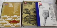 Texaco Car Guides for 1968, 1971, 1972, 1974,