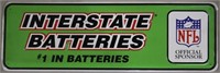 3 signs - Interstate Batteries press molded metal