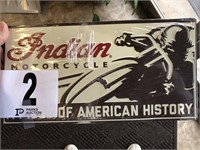 Indian Motorcycle License Plate