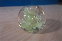 Signed Studio Art Glass Orb