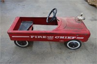 Vintage AMF Fire Chielf Pedal Car