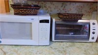 Microwave & Cabinet Contents