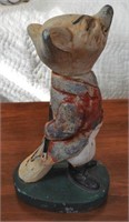 Figural standing cast iron fox bottle opener