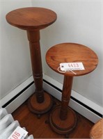 (2) Plant/Candle pedestals 30” and 35”