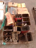 1/2 pallet-- assorted hardware and nails