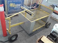 Yellow cart 2 platforms missing front wheel