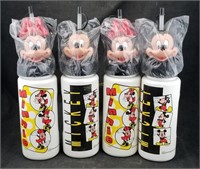 4 New Minnie & Mickey Mouse Water Bottles Vintage