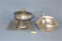 Aluminum Serving Set And Under Tray