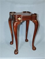 Pearl and Claw Footed Mahogany Lamp Table