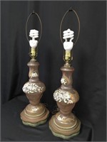 Hand Painted Glass Lamps