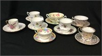 8 Misc Cups & Saucers