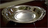 Wallace silver plate Baroque serving bowl