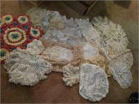 Doilies, various shapes and sizes