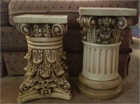 Column decorations - (2) - cream or antique