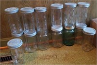 Canning jars, zinc lids, Ball freezer jars