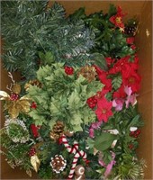 Christmas artificial flowers, sprays, decor