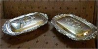 Wallace Baroque Silver Plate serving dishes & lids