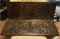 Wood carved wall decor - used as twin headboards