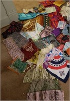 Ladies neck and head scarves, including Tots ram