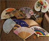 Hand fans  10 on lot