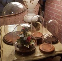 Glass domes for displays,  5 in lot,