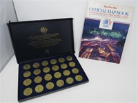 1984 Olympic Transit Fare Tokens & Map-