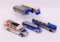 Blue Vintage Buses