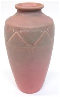 Rookwood Vase 2439, pink/green & diamond pattern