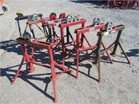 (Qty - 7) Pipe Roller Stands-